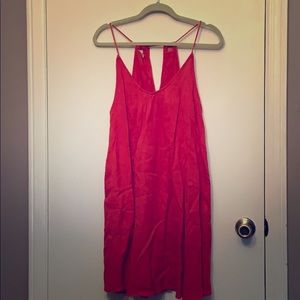 Red flowy sundress